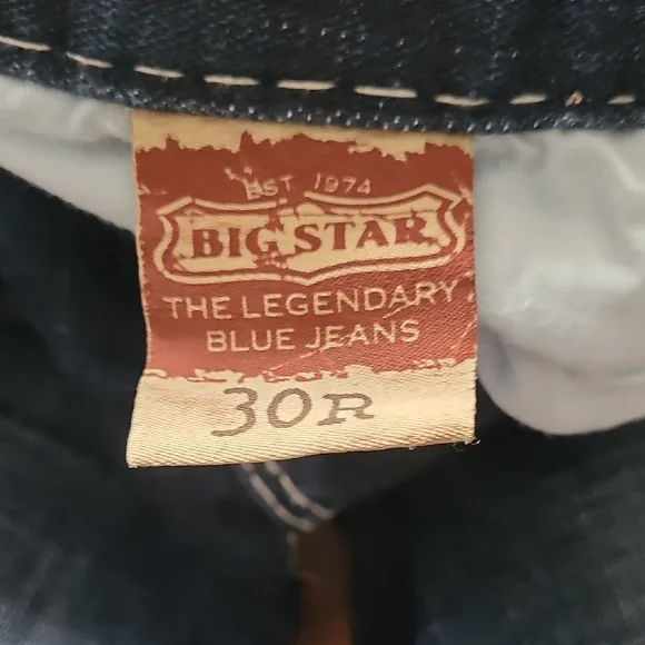 Big Star Blue Relaxed Jeans with Ornate Stitching - Picture 3 of 5